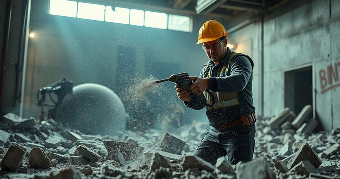 Demolição com martelete: técnicas essenciais para uma execução perfeita Demolição com martelete: técnicas essenciais para uma execução perfeita