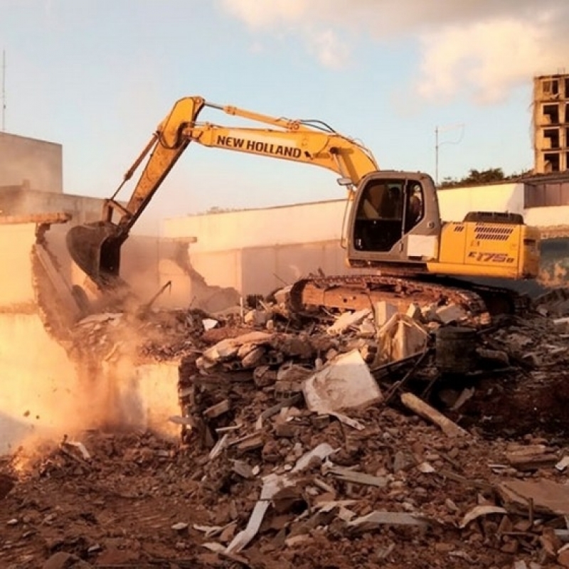 Contratar Empresa de Demolição com Retroescavadeira Araraquara - Empresa de Demolição Controlada